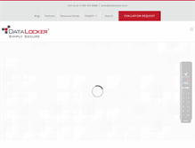 Tablet Screenshot of datalocker.com